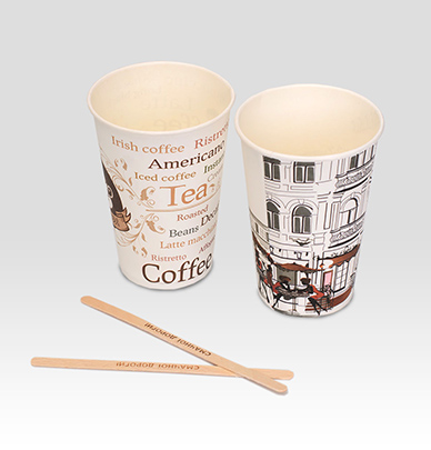 Бумажные стаканчики для кофе и чая